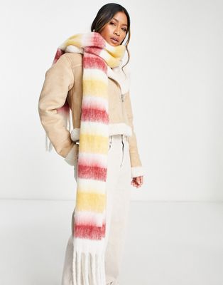 French Connection multi stripe scarf