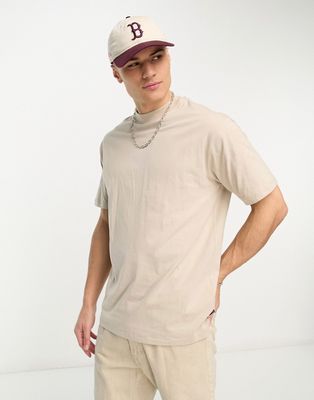 French Connection oversized T-shirt in stone-Neutral