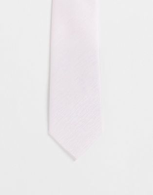 French Connection plain tie in pink