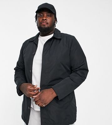 French Connection Plus lined classic trench coat in black