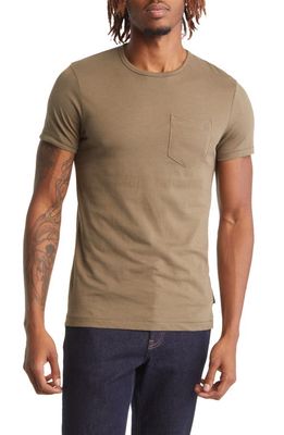 French Connection Pocket T-Shirt in Khaki