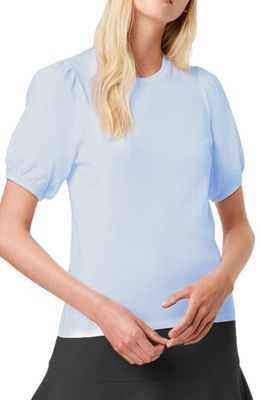 French Connection Puff Sleeve Top in 41-Light Dream Blue
