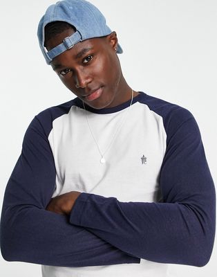 French Connection raglan long sleeve top in white