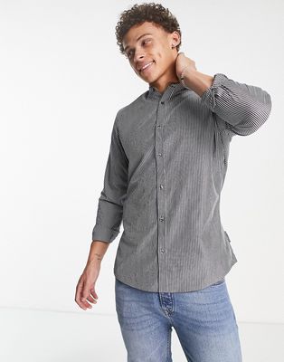 French Connection regular fit shirt in navy stripe