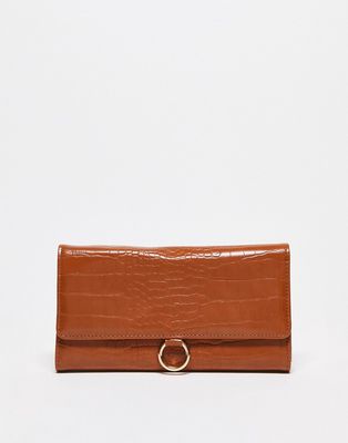 French Connection ring wallet in tan-Brown