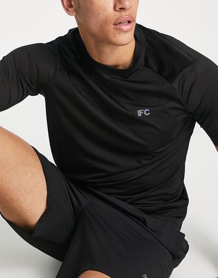 French Connection Sport training T-shirt in black