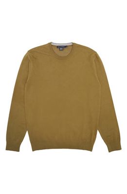 French Connection Stretch Cotton Blend Sweatshirt in Olive Green