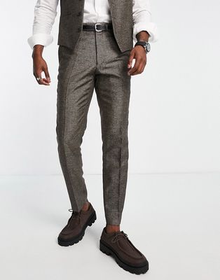 French Connection suit pants in gray heather-Neutral