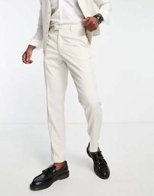 French Connection suit pants in stone and white-Neutral