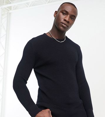 French Connection Tall ottoman sweater in navy