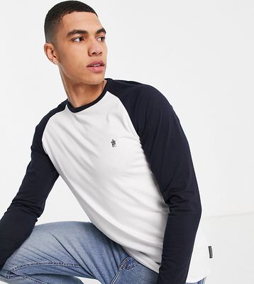 French Connection Tall raglan long sleeve top in white