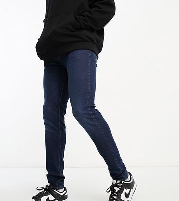 French Connection Tall tapered fit jeans in dark blue-Navy
