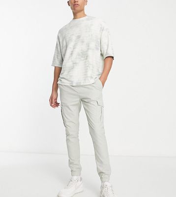 French Connection Tall utility tech cargo pants in stone-Neutral