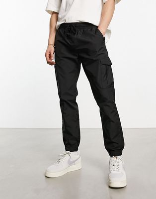 French Connection tech cargo pants in black