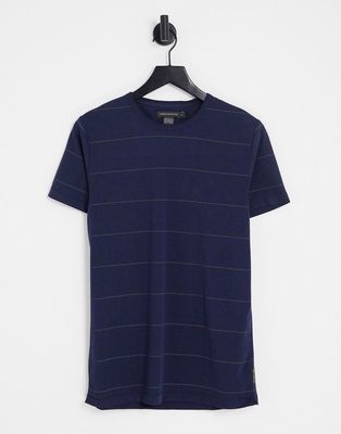 French Connection thin stripe T-shirt in navy
