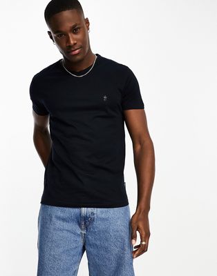 French Connection v-neck T-shirt in navy