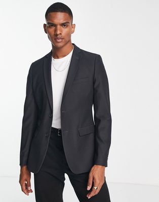 French Connection wedding suit jacket in charcoal gray
