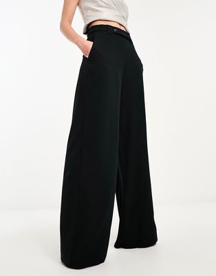 French Connection wide leg palazzo pants in black