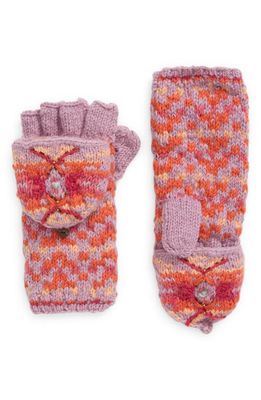 FRENCH KNOT Sedona Convertible Wool Mittens in Lavender