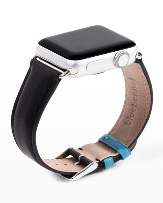 French Leather Apple Watch Band, - 38,40,41mm