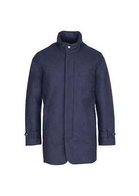 French Stretch Hooded Slim Carcoat