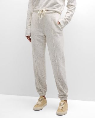 French Terry Speckled Drawstring Sweatpants