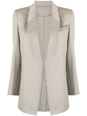 Frenckenberger cashmere slim-cut blazer - Grey