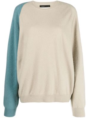 Frenckenberger colour-block cashmere jumper - Neutrals
