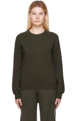 Frenckenberger Khaki Mini R-Neck Sweater