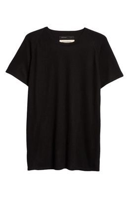 FRENCKENBERGER Normal Raglan Sleeve T-Shirt in Black