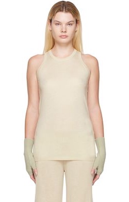Frenckenberger Off-White Cashmere Tank Top
