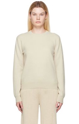 Frenckenberger Off-White Mini R-Neck Sweater