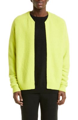 FRENCKENBERGER Open Front Cashmere Cardigan in Acid