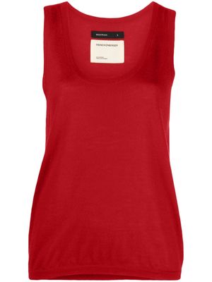 Frenckenberger sleeveless cashmere knitted top - Red