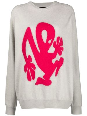 Frenckenberger x Richie Hawtin boyfriend sweater - Neutrals