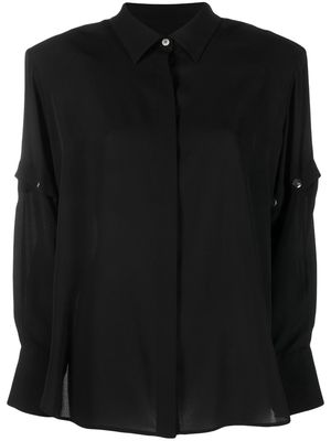 Frenken stud-detailed silk shirt - Black