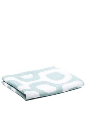 FRESCOBOL CARIOCA abstract-print beach towel - Blue