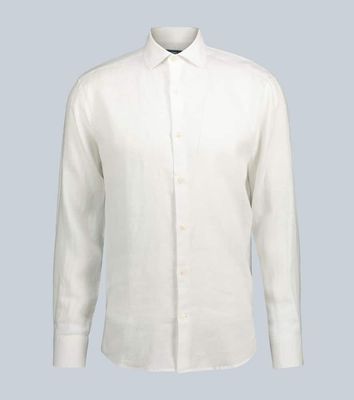 Frescobol Carioca Antonio long-sleeved linen shirt