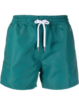 Frescobol Carioca jacquard Pepe-print swim shorts - Green
