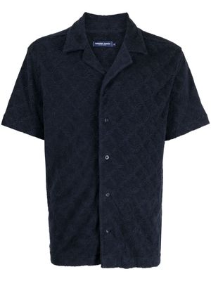 Frescobol Carioca Roberto jacquard cotton shirt - Blue