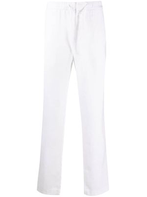 Frescobol Carioca straight leg drawstring waist trousers - White