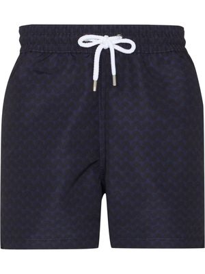 Frescobol Carioca zigzag-print swim shorts - Blue