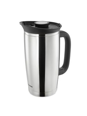 Fresh Brew Vacuum Insulated Stainless Steel French Press - Grey - Grey