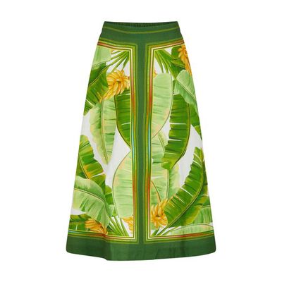 Fresh Forest midi skirt