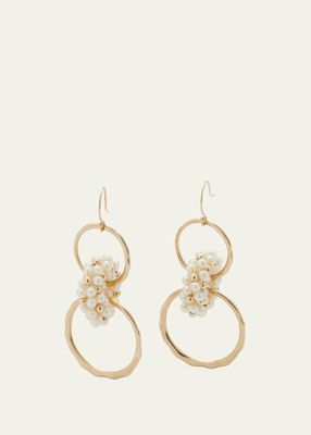 Freshwater Pearl and 14K Gold Earrings