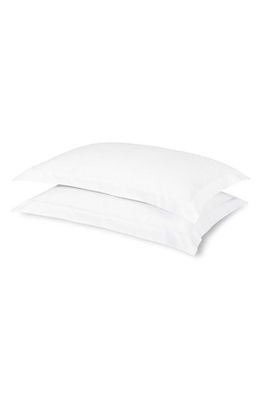 FRETTE Check Cotton Sateen Pillowcase in White