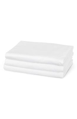 FRETTE Cotton Percale Fitted Sheet in White