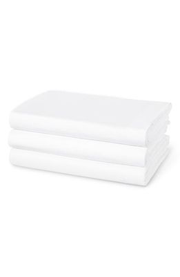 FRETTE Cotton Percale Flat Sheet in White