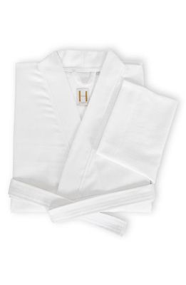 FRETTE Cotton Piqué Robe in White