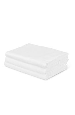 FRETTE Cotton Sateen Fitted Sheet in White